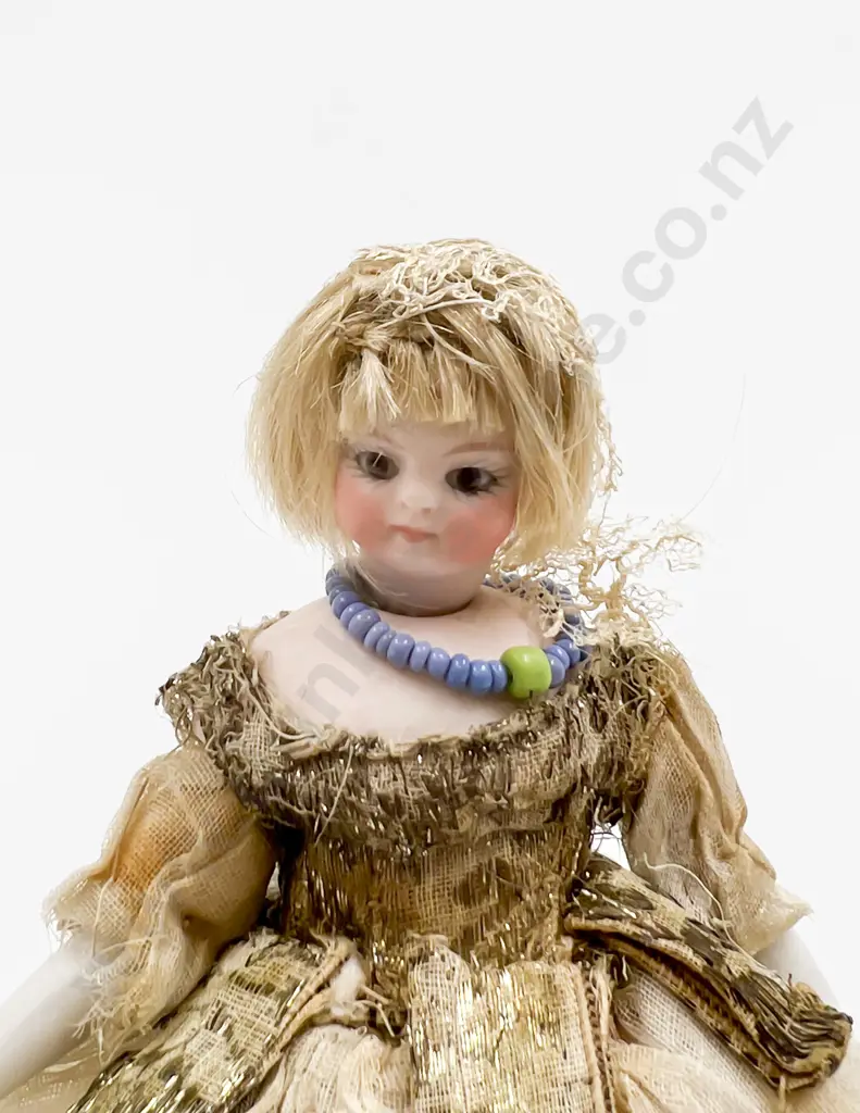 Small German Bisque Shoulder Plate Doll Image 1++