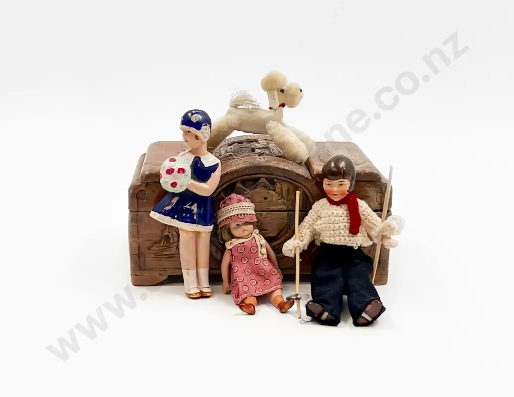 Three Composition and Celluloid Character Dolls Image 1++