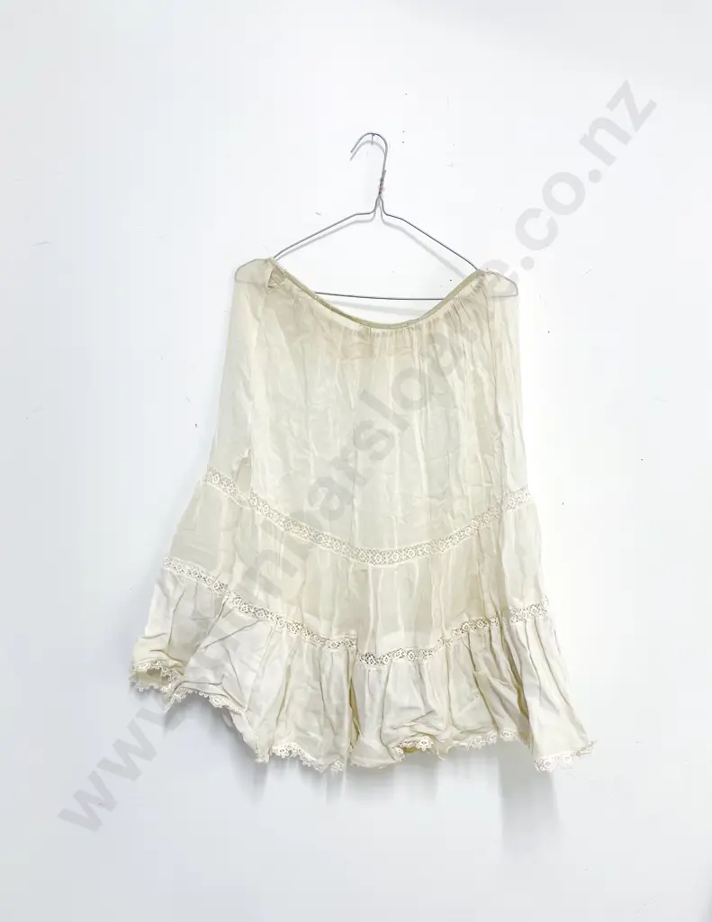 Edwardian Cotton Broderie Anglasie Adult Petticoat Image 1++