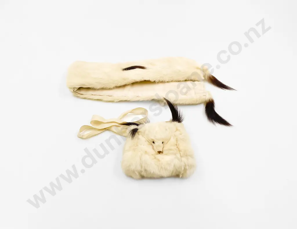 Dolls Ermine Stole and Muff Image 1++