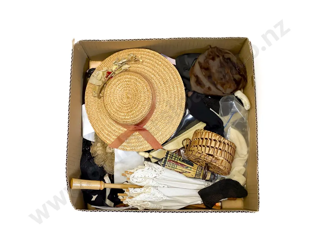 Collection Doll Hats Shoes Sockets and Umbrellas Fans Image 1++