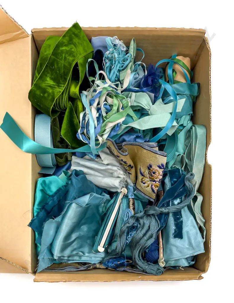 Qty Blue Ribbons and Braids Image 1++