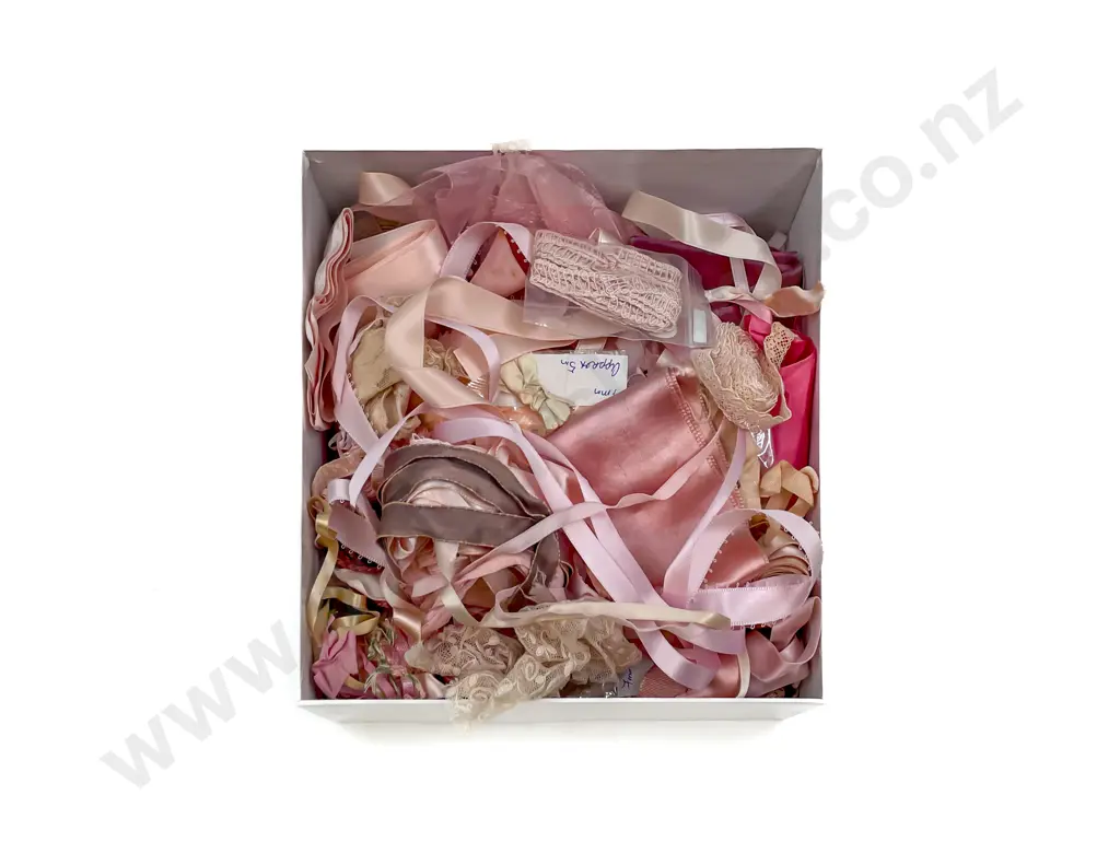 Qty Pink Ribbons and Trim Image 1++