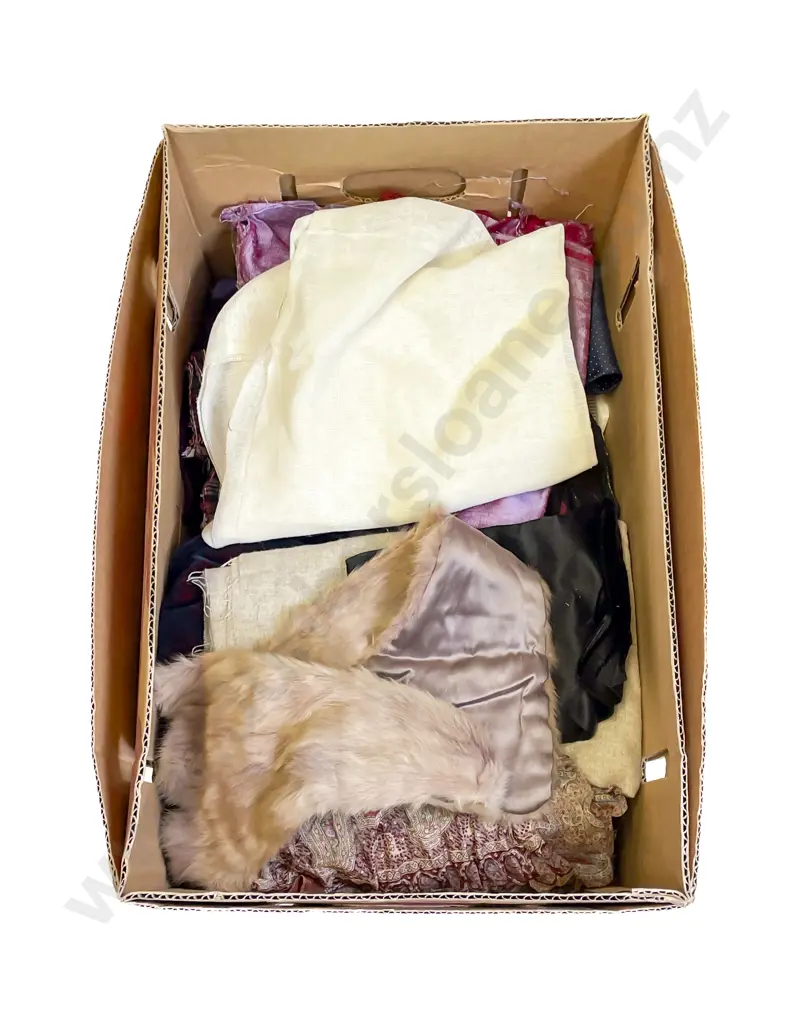 Qty Vintage Material Remnants Image 1++
