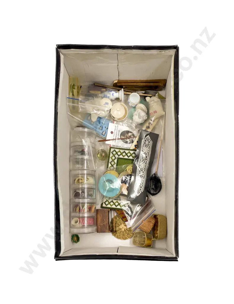 Large Collection Miniature Dolls House China Ornaments and Utensils Image 1++