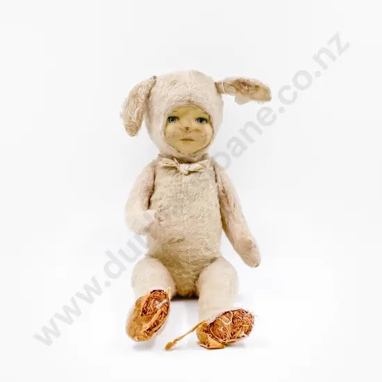 Vintage Dean's Rag Book Bunny Doll and Piglet