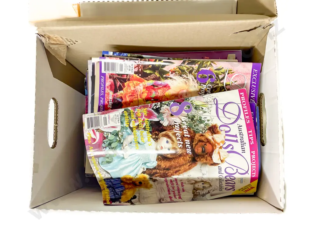 Carton Qty Gildebrief with Doll Costuming and Assorted Magazines Image 1++