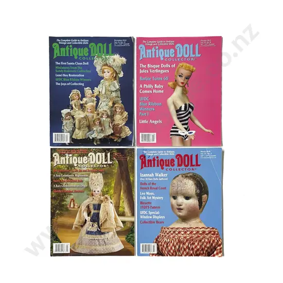 Carton Qty Antique Doll Collector Magazines