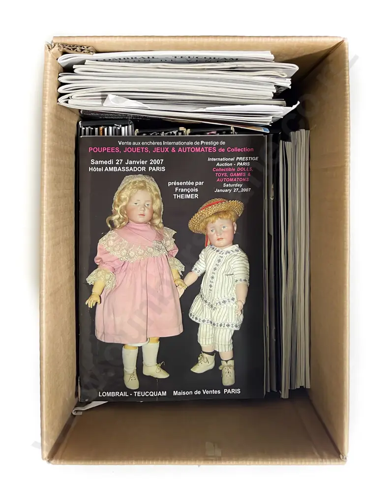 Carton Qty Lambrail - Teucquam Paris Auction House Doll and Toy Magazines Image 1++