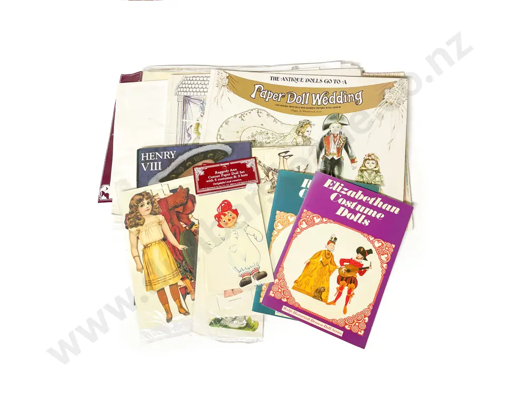 Collection Assorted Paper Doll Cut-Out Books Image 1++
