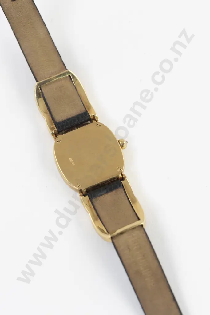 C1990's Patek Philippe 18ct and Diamond Set Golden Ellipse Quartz Ladies Wrist Watch Image 1++
