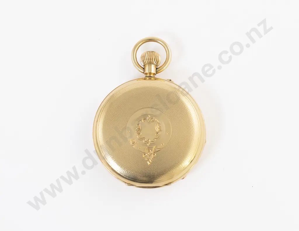 18ct Hunter Cased Lever Wind Pocket Watch Image 1++