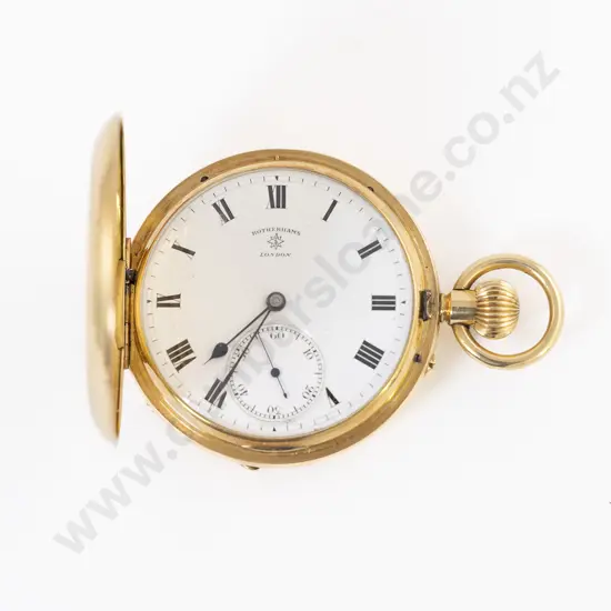 18ct Hunter Cased Lever Wind Pocket Watch