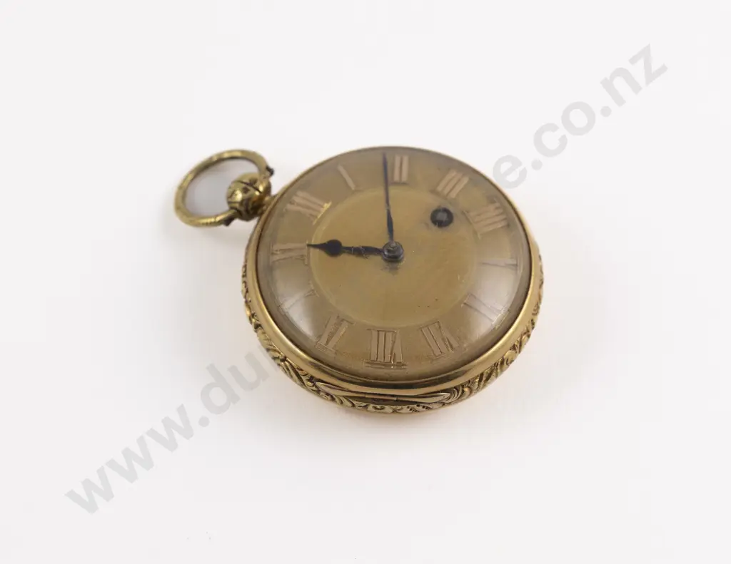 Geo IV 18ct Cased Key Wind Pocket Watch Image 1++