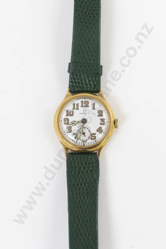 WWI 18ct Cased Officers Trench Wrist Watch Image 1++