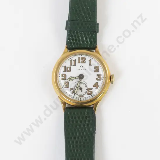 WWI 18ct Cased Officers Trench Wrist Watch