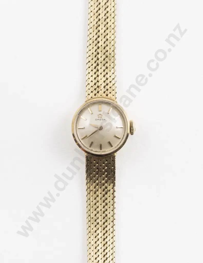 All 14ct Omega Ladies Wrist Watch Image 1++