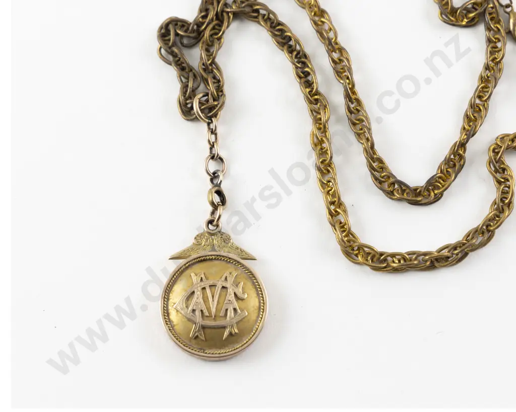 NZ Colonial 9ct Sporting Medal Image 1++