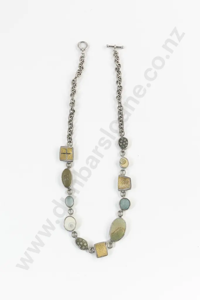 NZ Jeweller Dorthe Kristenson Silver Necklace Image 1++