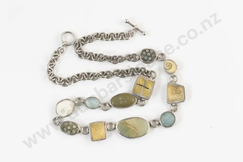 NZ Jeweller Dorthe Kristenson Silver Necklace Image 1++