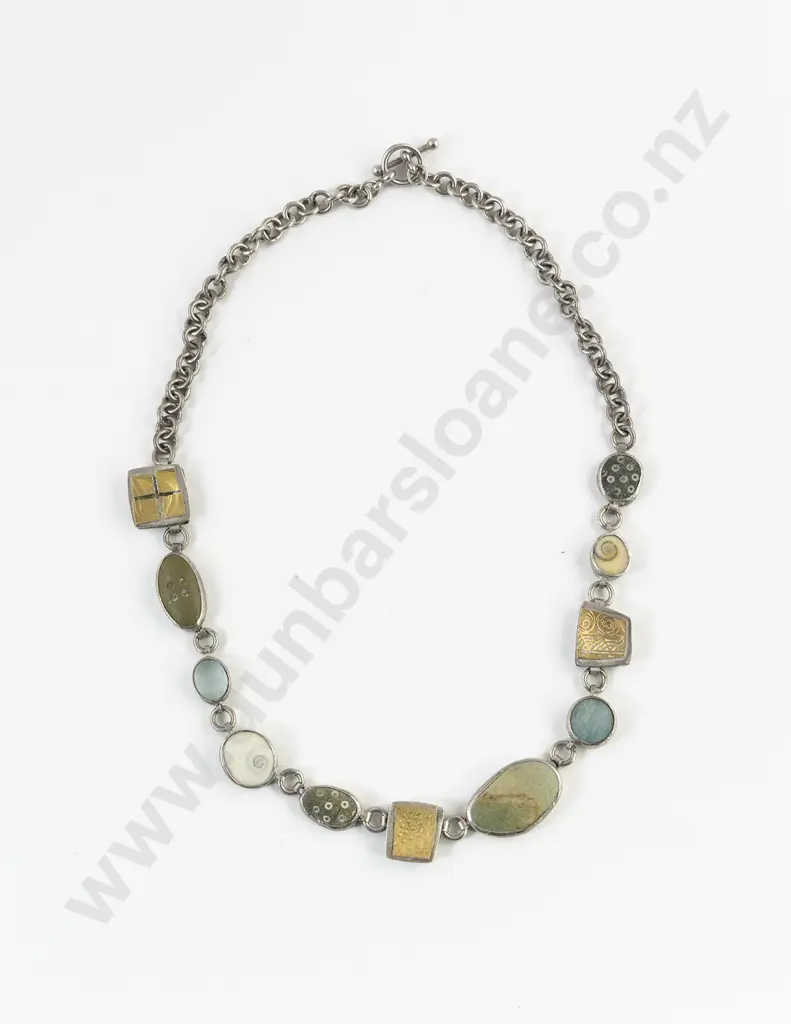 NZ Jeweller Dorthe Kristenson Silver Necklace Image 1++