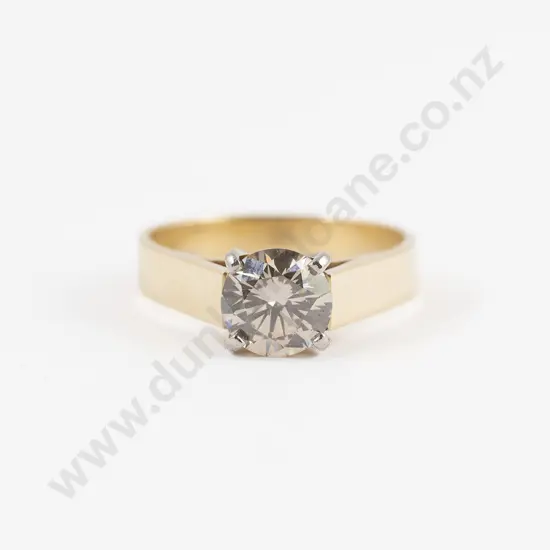 18ct Solitaire Diamond Ring