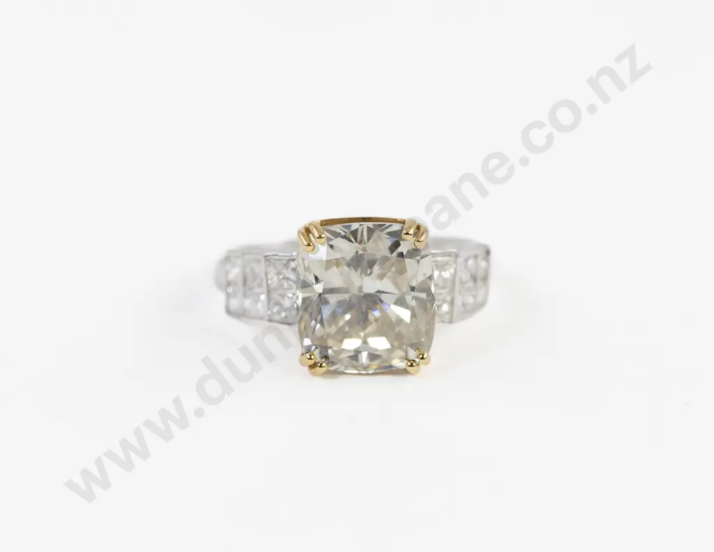 14ct White Gold 13stone Solitaire Diamond Ring Image 1++