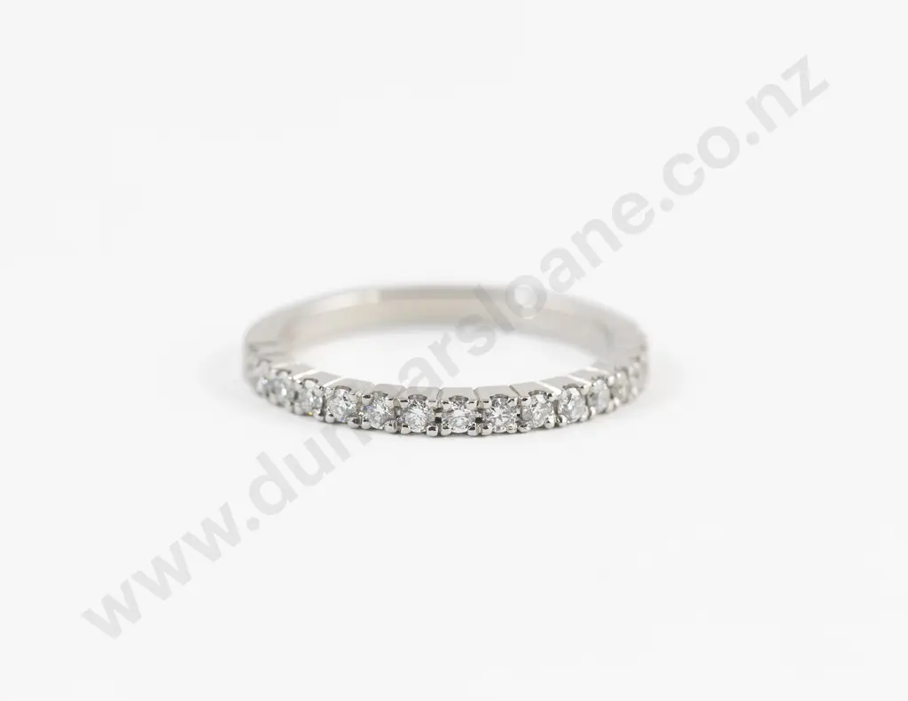 All Platinum 16stone Diamond Eternity Band Image 1++