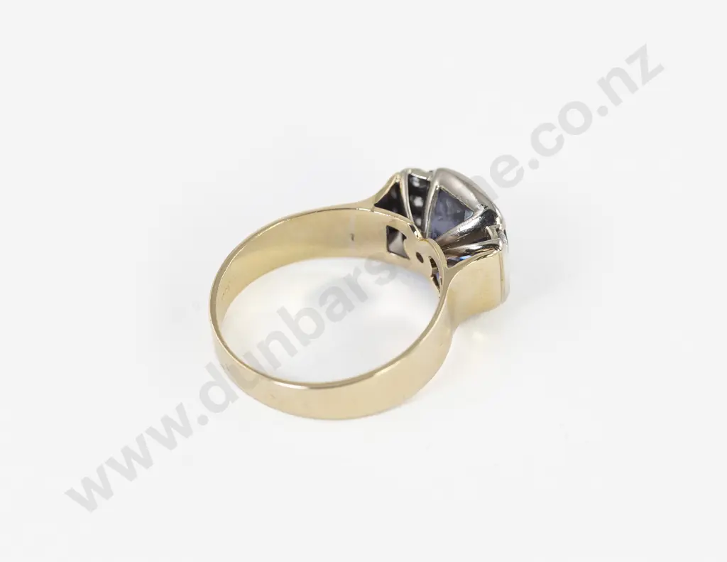 18ct Seven Stone Tanzanite and Diamond Dress Ring Image 1++