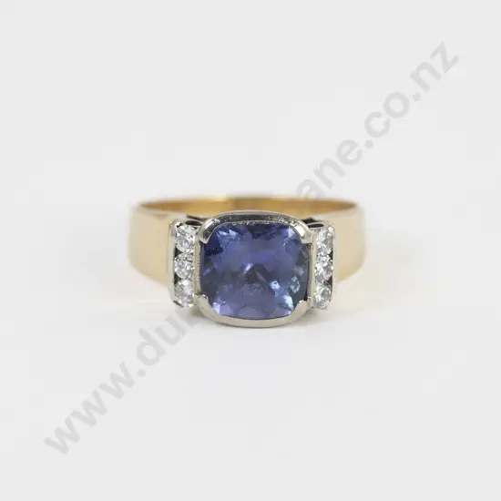18ct Seven Stone Tanzanite and Diamond Dress Ring