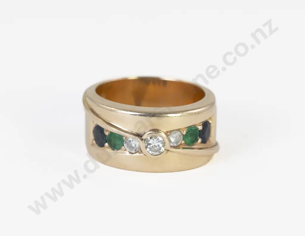 9ct Seven Stone Sapphire Image 1++