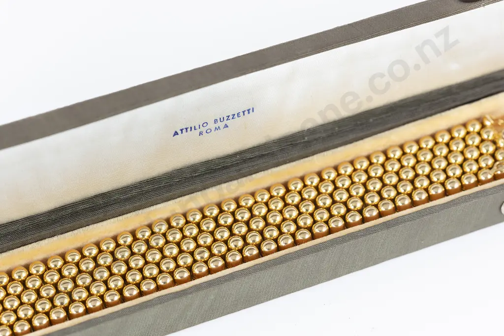 Original Boxed Attilio Buzzetti Jewellers of Rome Heavy 18ct Bracelet Image 1++