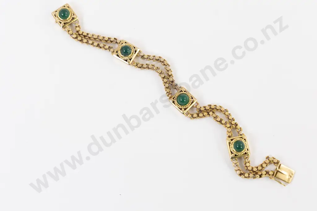 18ct Fancy Link Bracelet Image 1++