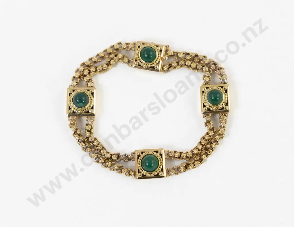 18ct Fancy Link Bracelet Image 1++