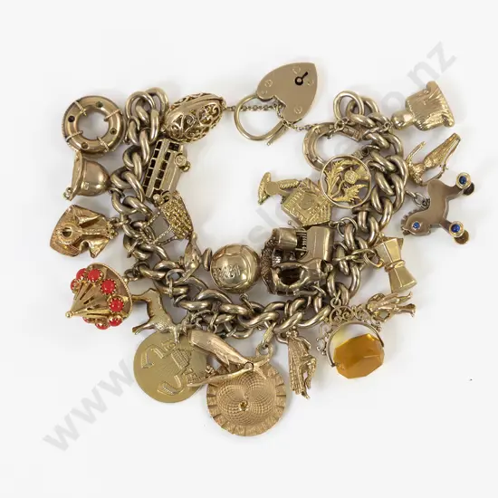 9ct Curb Link Charm Bracelets