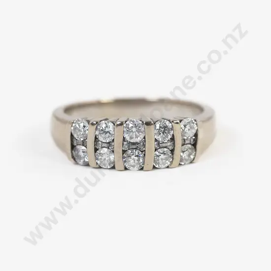 18ct White Gold 20stone Diamond Dress Ring