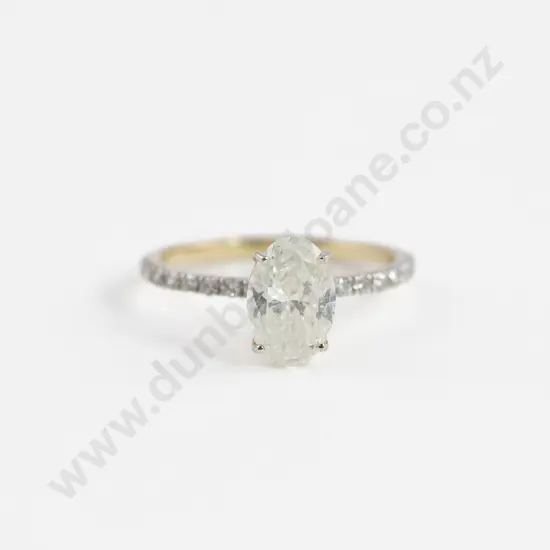 14ct 17stone Diamond Ring