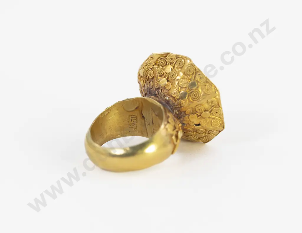 Antique Chinese 14ct Dress Ring Image 1++