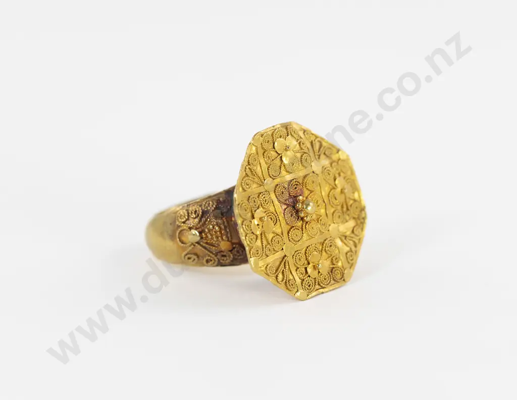 Antique Chinese 14ct Dress Ring Image 1++