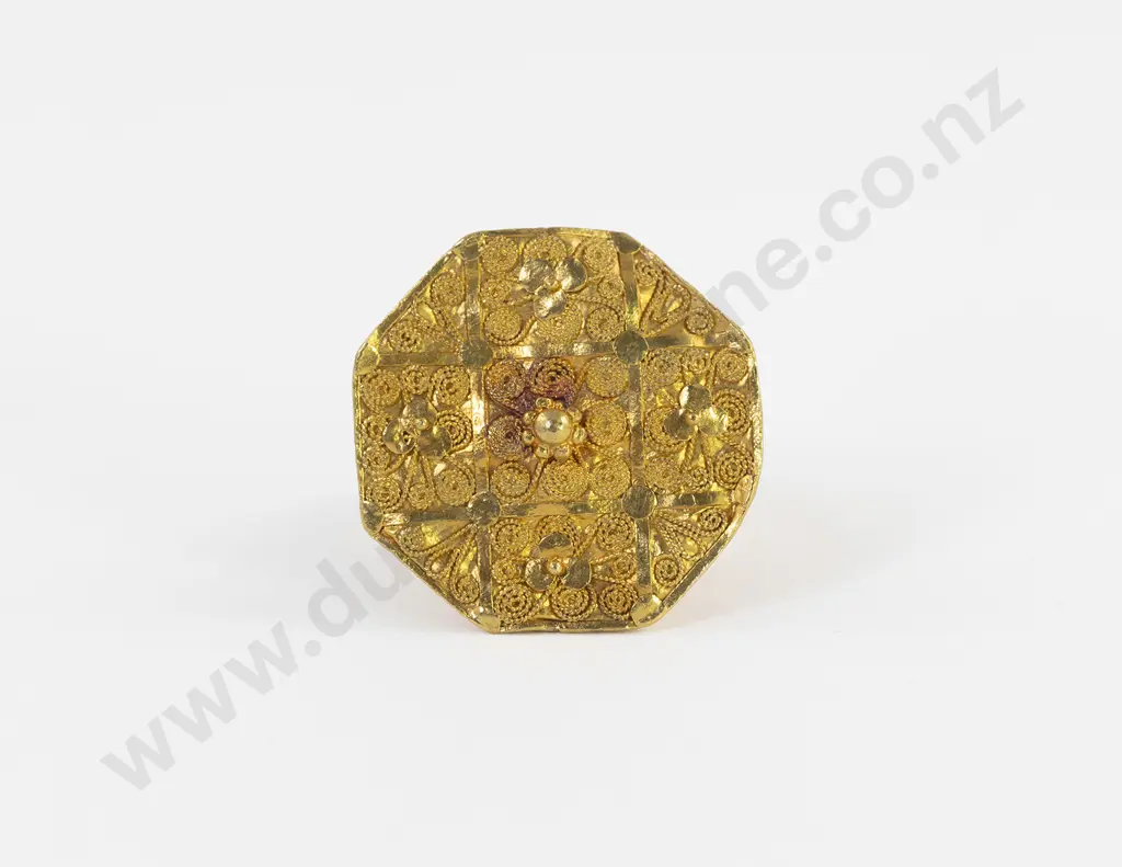Antique Chinese 14ct Dress Ring Image 1++