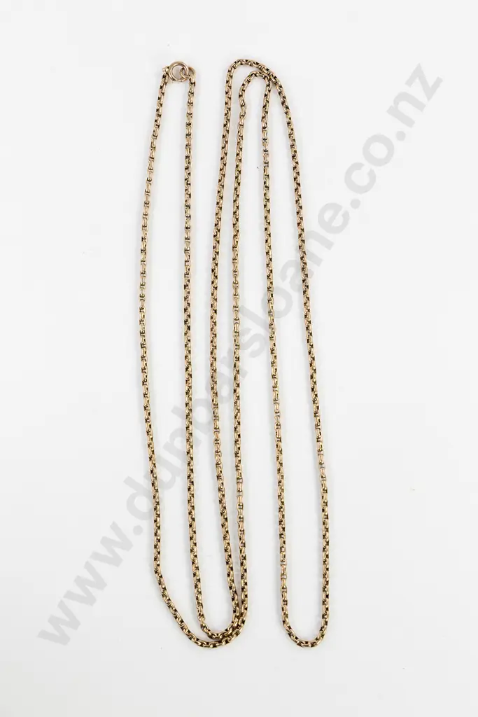Victorian 9ct Trace Link Muff Chain Image 1++