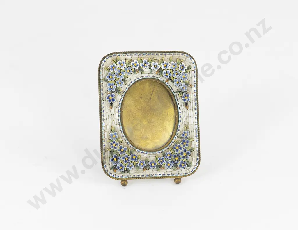 Small Italian Micro Mosaic Photo Frame Image 1++