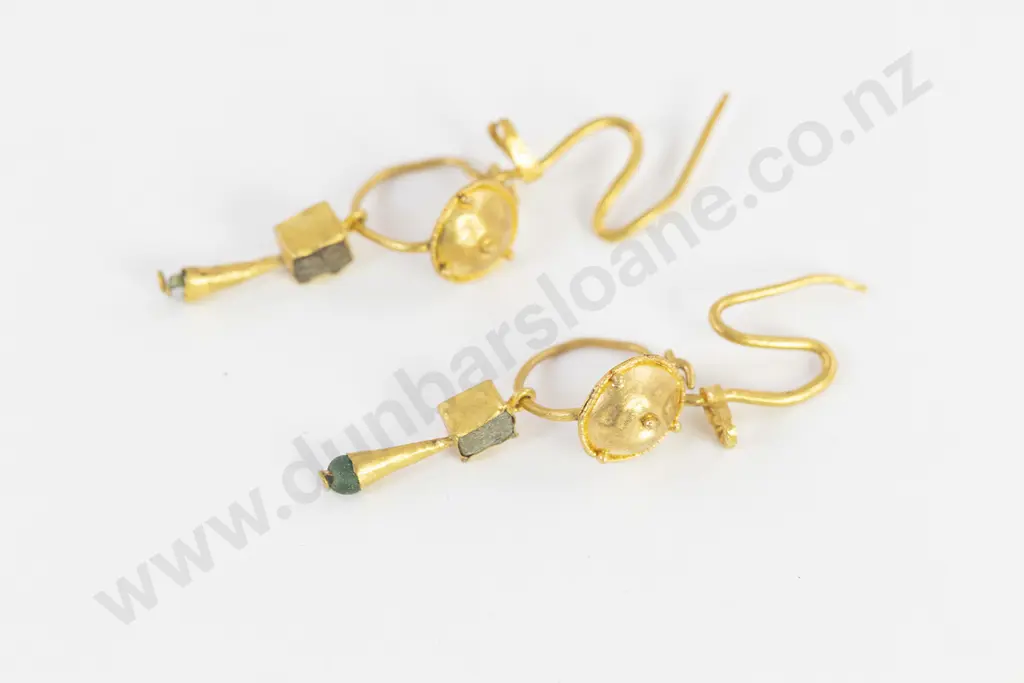 Pair Ancient Roman Gold Earrings Image 1++