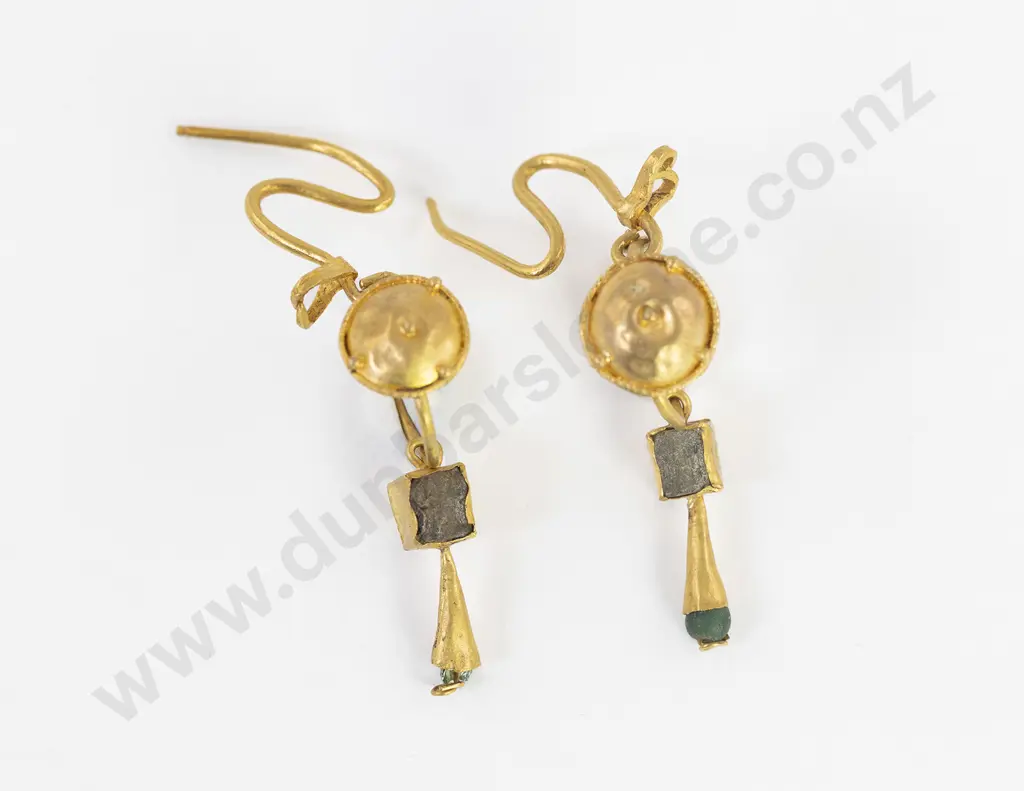 Pair Ancient Roman Gold Earrings Image 1++