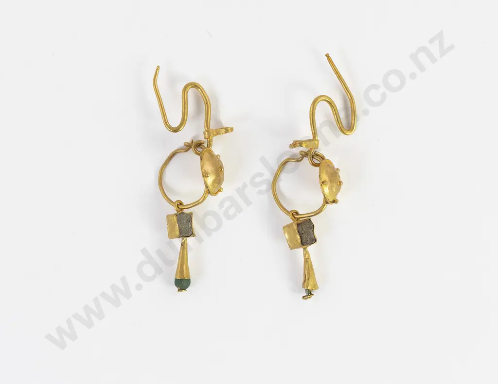 Pair Ancient Roman Gold Earrings Image 1++