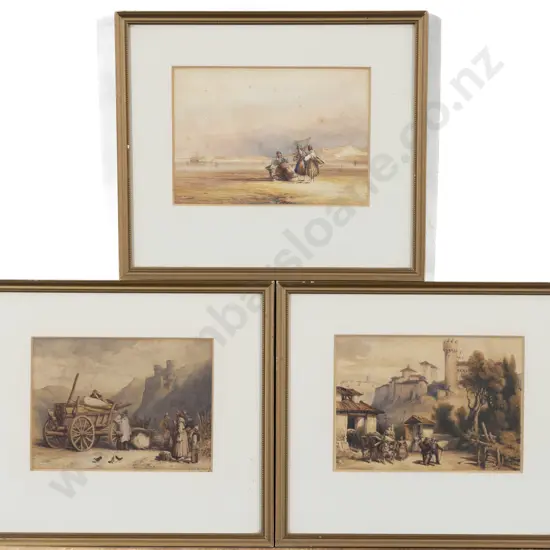 Three Early C19th Landscapes With Figures