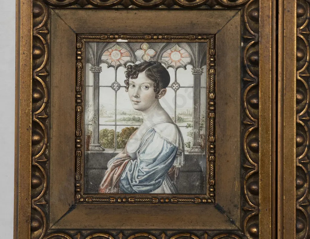 Set Of 3 C19th European Portrait Miniatures Image 1++