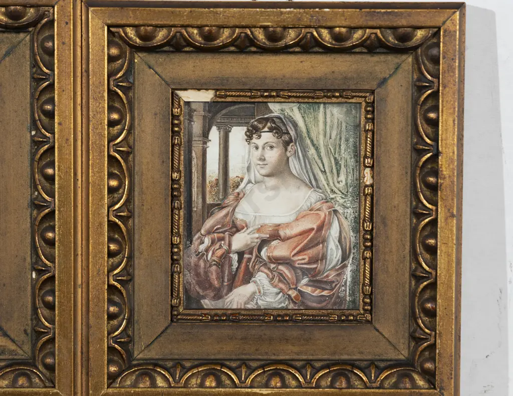 Set Of 3 C19th European Portrait Miniatures Image 1++