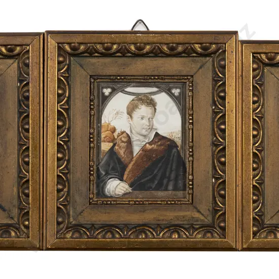 Set Of 3 C19th European Portrait Miniatures