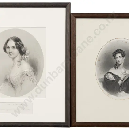 C1850 Steel Engraving of Lucy Bertram & Other